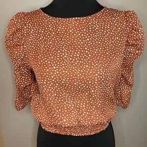 Paper Crane dotted Blouse Small